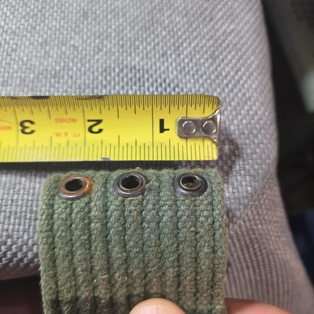 Vintage Military Canvas Pistol Web Belt 40